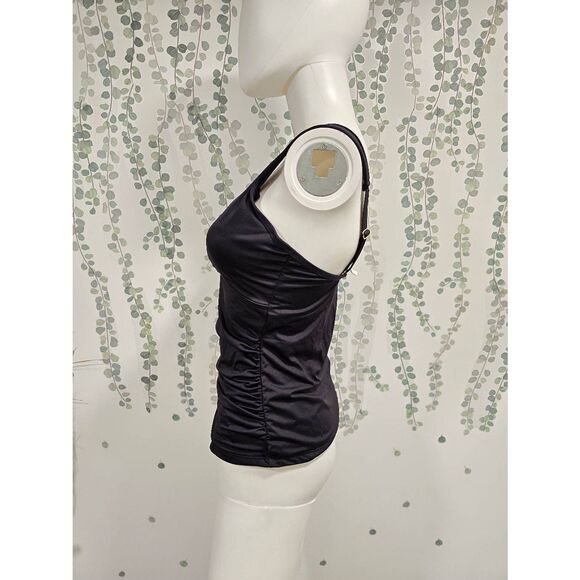 Sea Level Australia Black Mesh Trim V-Neck Tankini Swim Top Women’s Size 8 - Picture 6 of 11